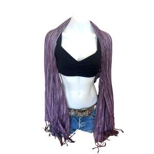 Purple Kimono Shrug Unique Handmade One Size Boho Gypsy Festival CheekyMontana